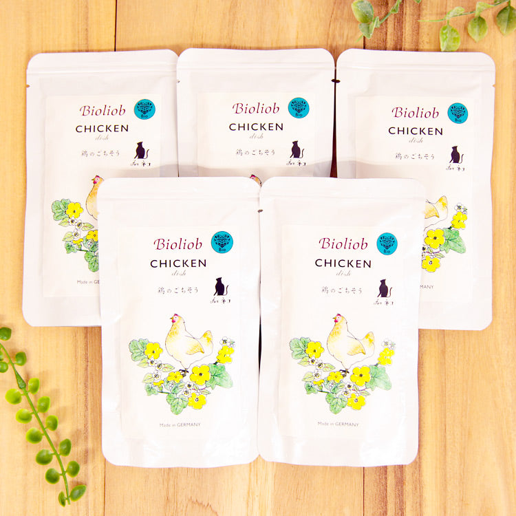 ビオリオーブ(旧ヘルマン) キャット チキン・ディッシュ 猫用 80g×5袋 (50393)