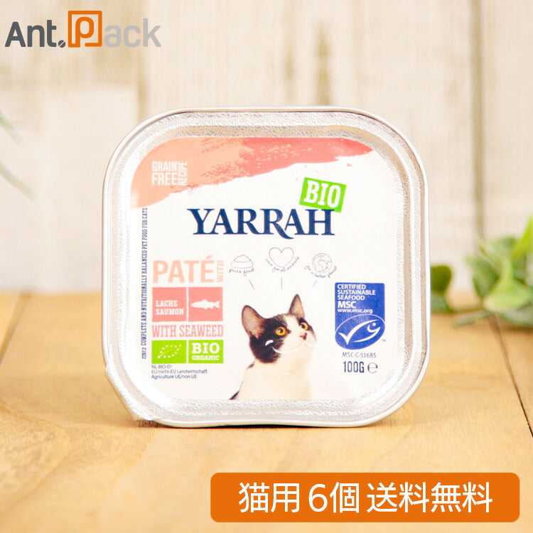 ヤラー サーモンと海藻のキャットパテ 猫用 100g×6個(00471)