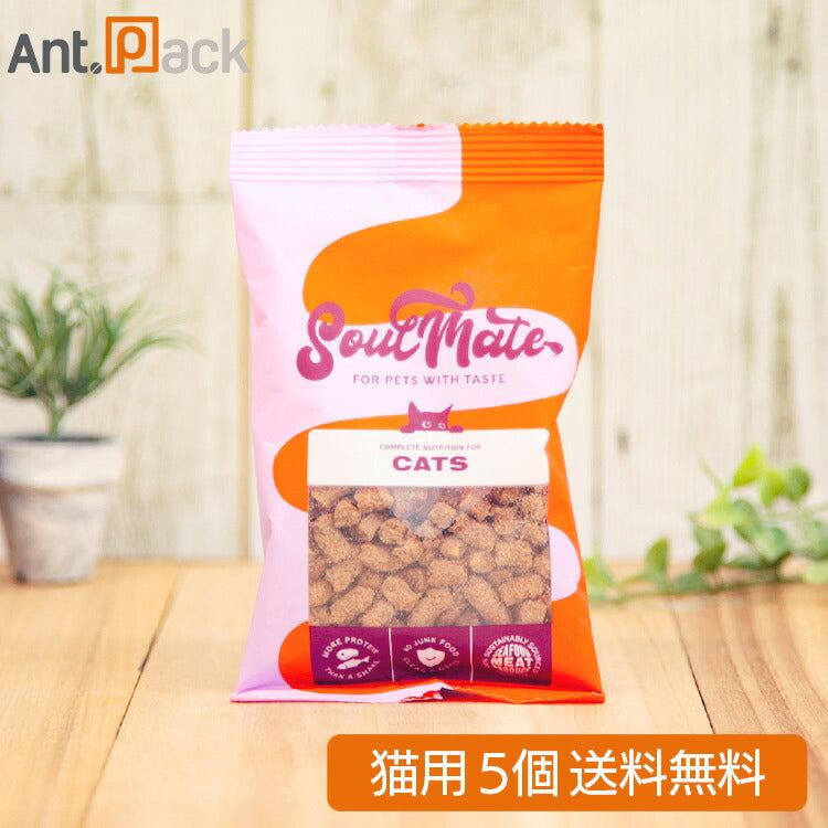 ソウルメイト ベイクド&エアドライフード チキン 猫用 40g×5個(80121)