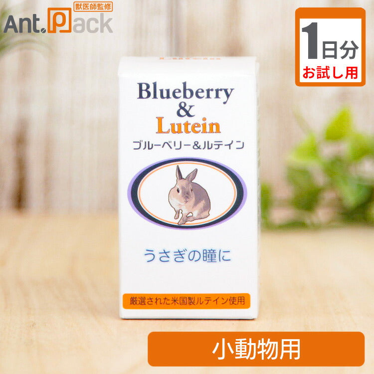 (お試し1日分)日本ビーエフ うさぎの瞳にブルーベリー&ルテイン 小動物用 1日1粒