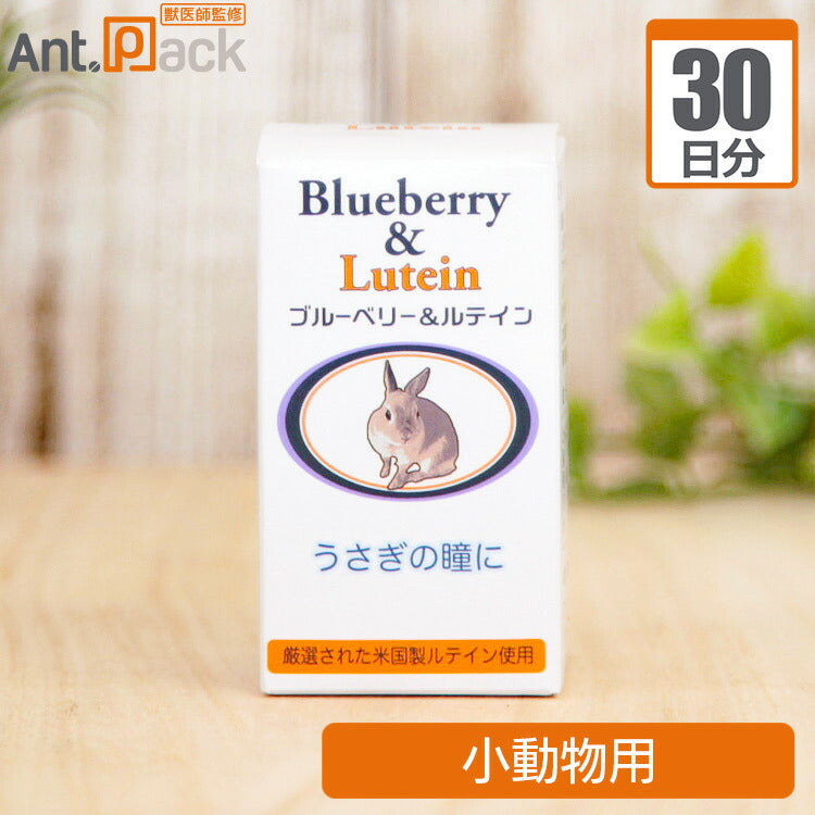 日本ビーエフ うさぎの瞳にブルーベリー&ルテイン 小動物用 1日1粒30日分