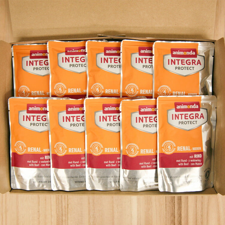 アニモンダ インテグラ プロテクト パウチ ニーレン 腎臓ケア 牛 猫用 85g×10個+おまけ1個 【送料無料】(86633)