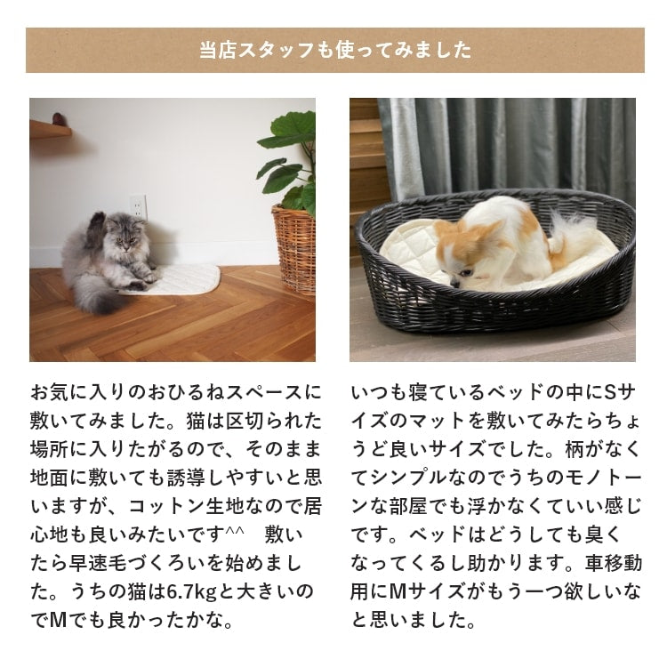 Happy Days ベッドにも使える消臭マット Mサイズ 犬猫用(49017)