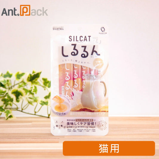 SILCAT（シルキャット）しるるんピューレ ヤギミルク 猫用 10g×4本入り（10468）