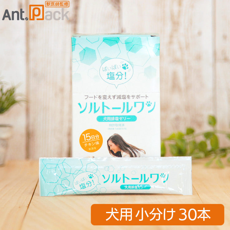 全薬 排塩ゼリー ソルトールワン チキン味 犬用 10g×30本（37011）