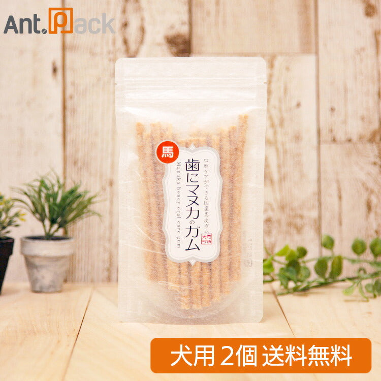 天然365 歯にマヌカのガム（馬皮）犬用 20本入り×2個（04658）