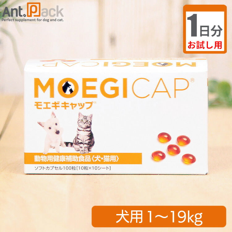 （お試し1日分） モエギキャップ　犬用　体重1kg～19kg用 1粒