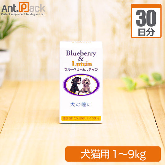 日本ビーエフ ブルーベリー&ルテイン 犬猫用 体重1kg～9kg 1日1粒 30日分
